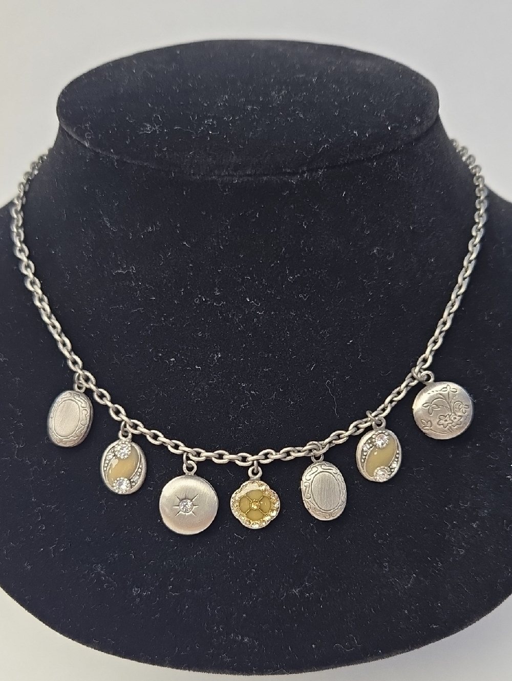 NWT Lydell NYC Silver Charm Necklace